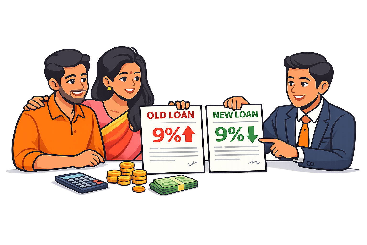 Loan Refinance illustration